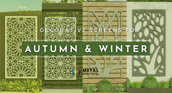 Decorative privacy screens for autumn & winter