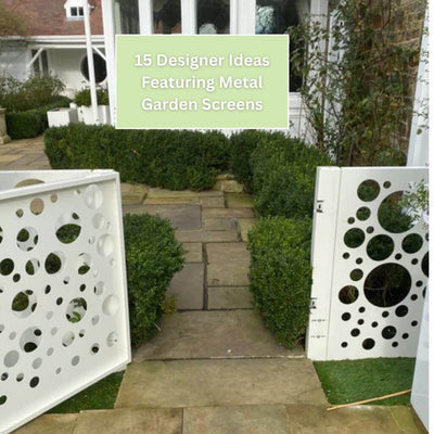 15 Designer Garden Ideas Featuring Metal Screens