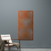 The Cubes Metal Screen: A Durable Solution for Garden Privacy - Corten